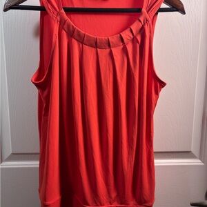 New York & Company Vibrant Orange Tank Top